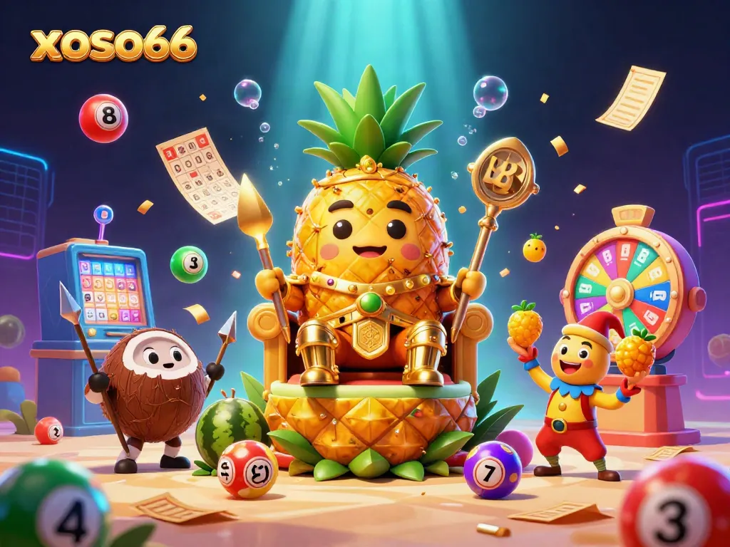 xoso66 brings exciting lottery adventures with vibrant colors, fun characters, and captivating elements.
