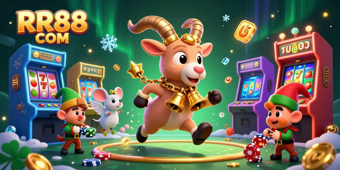 Experience thrilling gameplay at RR88 COM with festive and spooky casino characters amidst dynamic gaming elements.
