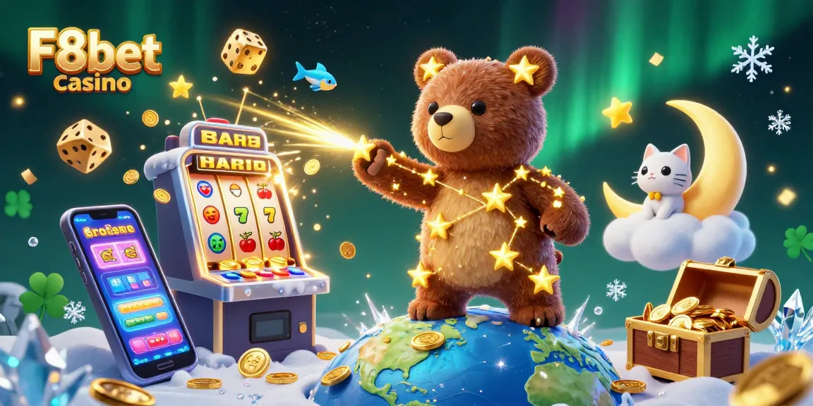 Experience thrilling moments at F8bet casino with gold coins, slot machine jackpots, and colorful casino games.