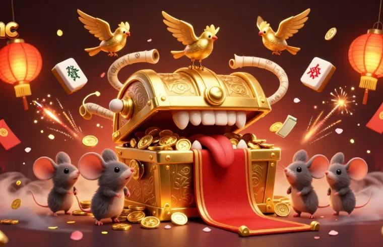 Engage with thrilling games at s8inc, featuring a treasure chest and dynamic casino elements.